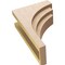 Ekena Millwork 8"W x 16"D x 24"H Classic Rockford Rough Cedar Woodgrain TimberThane Corbel, Primed Tan CORUR08X16X24ROCRCPR - alternate 6
